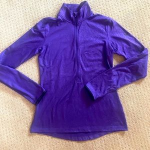 Nike pro dri-fit half zip jacket purple